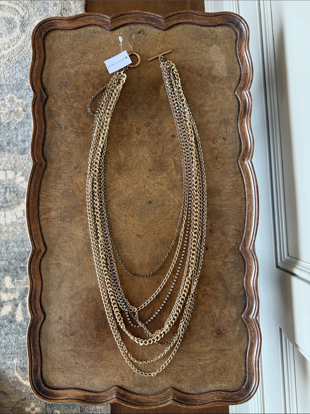 Multi-Strand Gold-Tone Layered Necklace